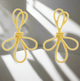 Desire gold rope earrings - Desiree W.A.R Store
