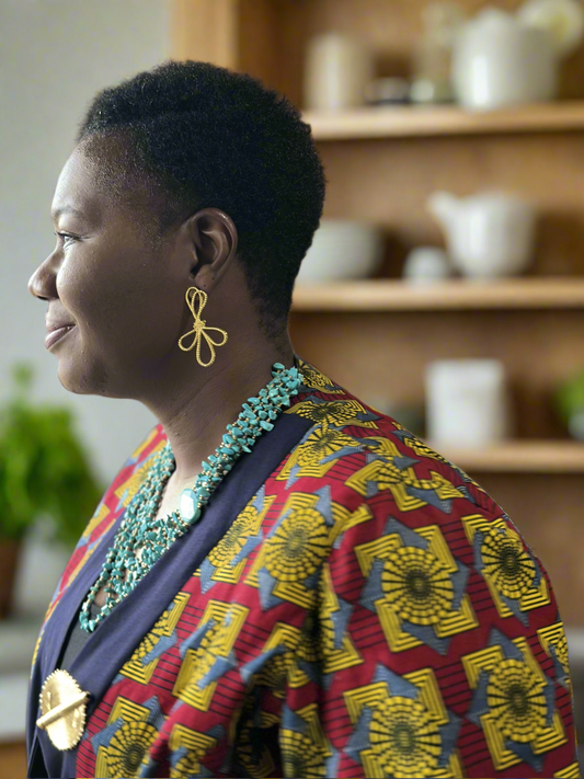 Desire gold rope earrings - Desiree W.A.R Store