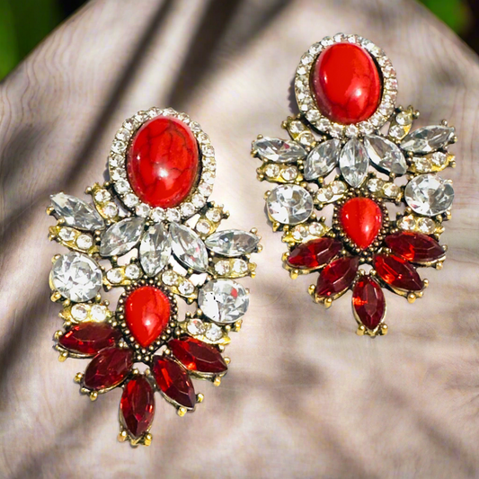 Melissa Floral Drop Earrings - Desiree W.A.R Store