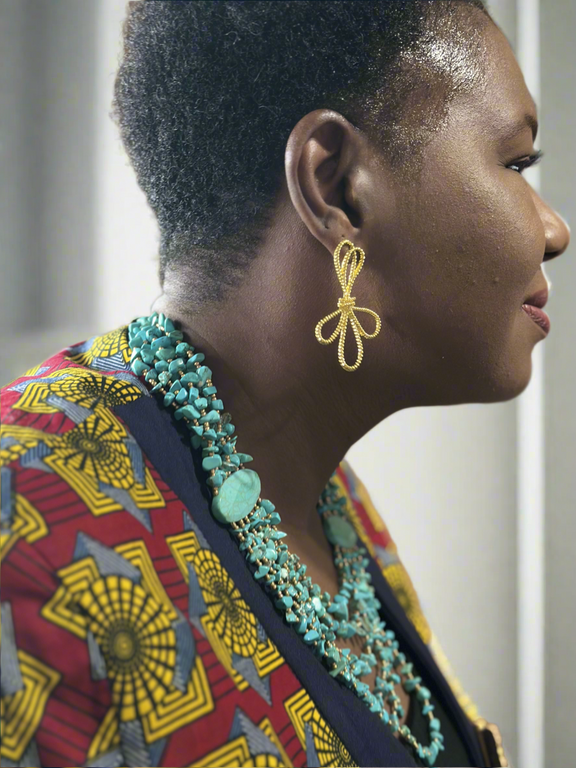 Desire gold rope earrings - Desiree W.A.R Store