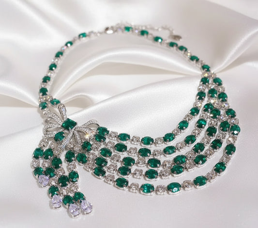 Adeline Emerald Crystal Necklace