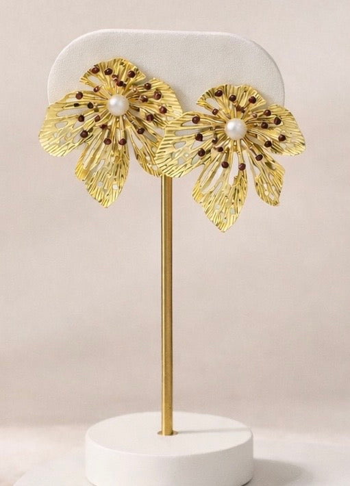 Imperial Petal Earrings - Desiree W.A.R Store