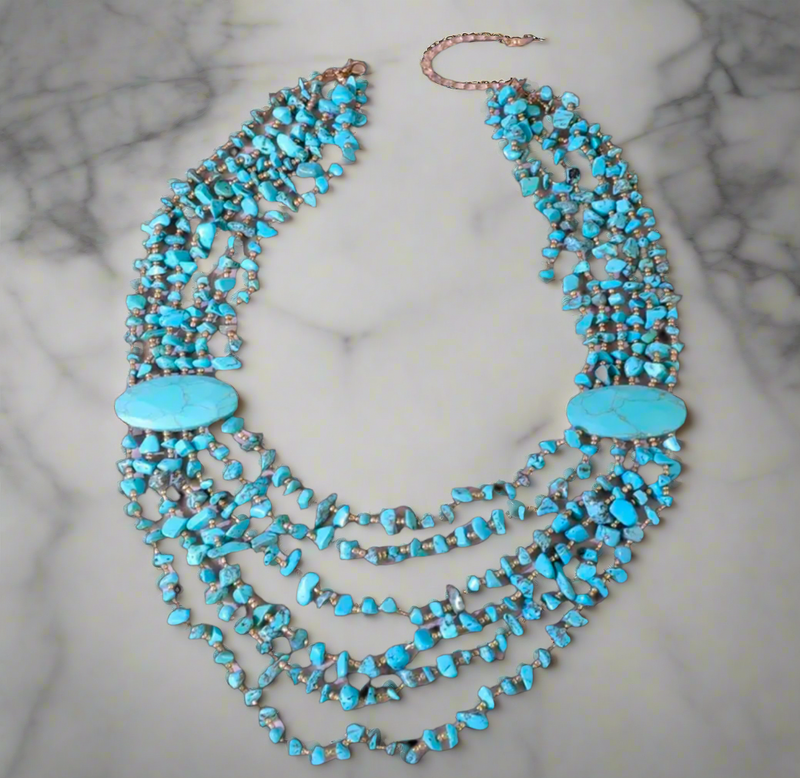 Pebble Ocean Nevklacr - Desiree W.A.R Store