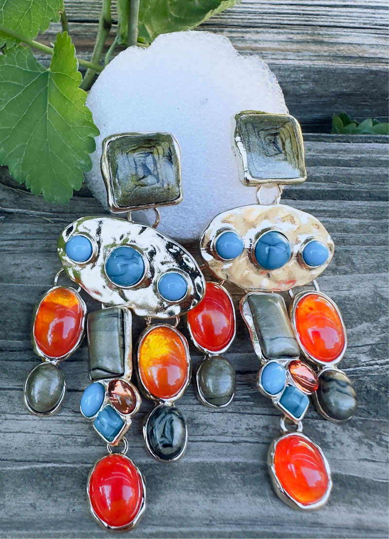 Sahara Sunset Dangle Earrings - Desiree W.A.R Store