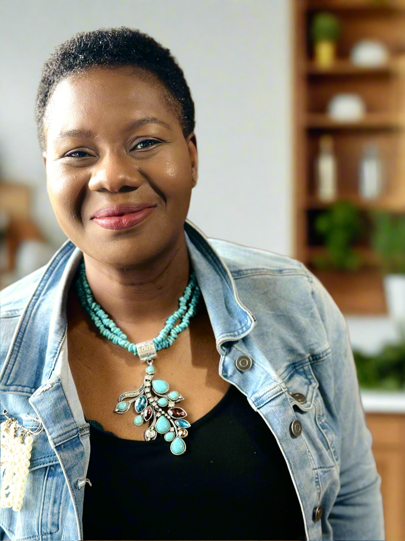 Maj Peacock Blue Necklace - Desiree W.A.R Store