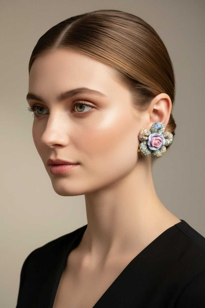 Blossom floral Vintage earrings - Desiree W.A.R Store