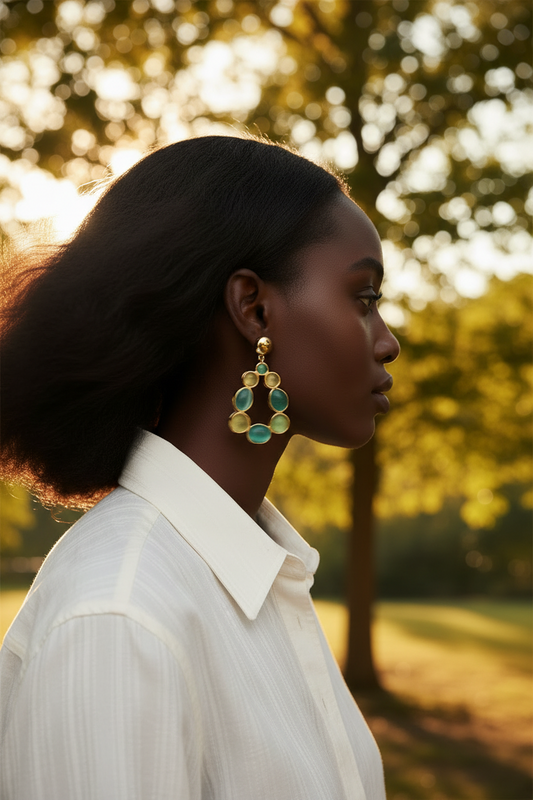 Eloise Honey Drop Earrings - Desiree W.A.R Store