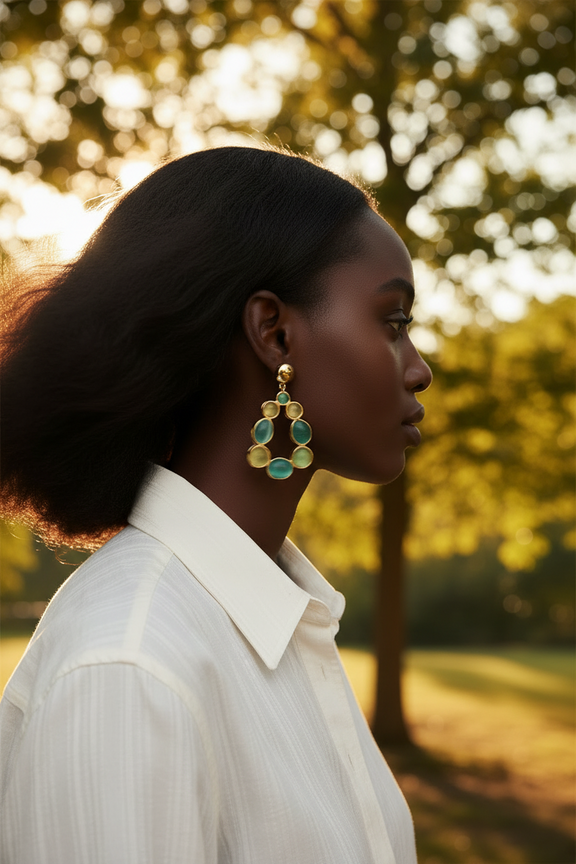 Eloise Honey Drop Earrings - Desiree W.A.R Store