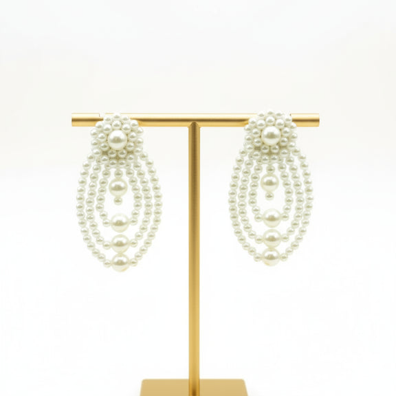 Pearl decorative element on a beige background