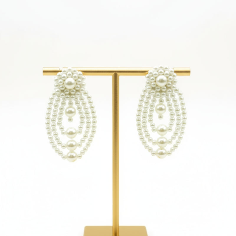 Pearl decorative element on a beige background