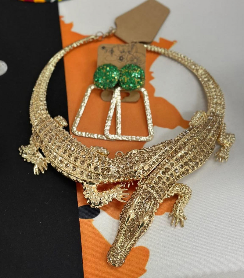 Golden Gator Statement Set - Desiree W.A.R Store
