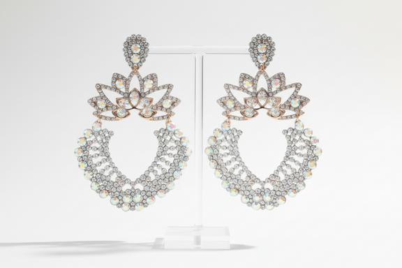 Luminous Lotus Hoop Earrings - Desiree W.A.R Store