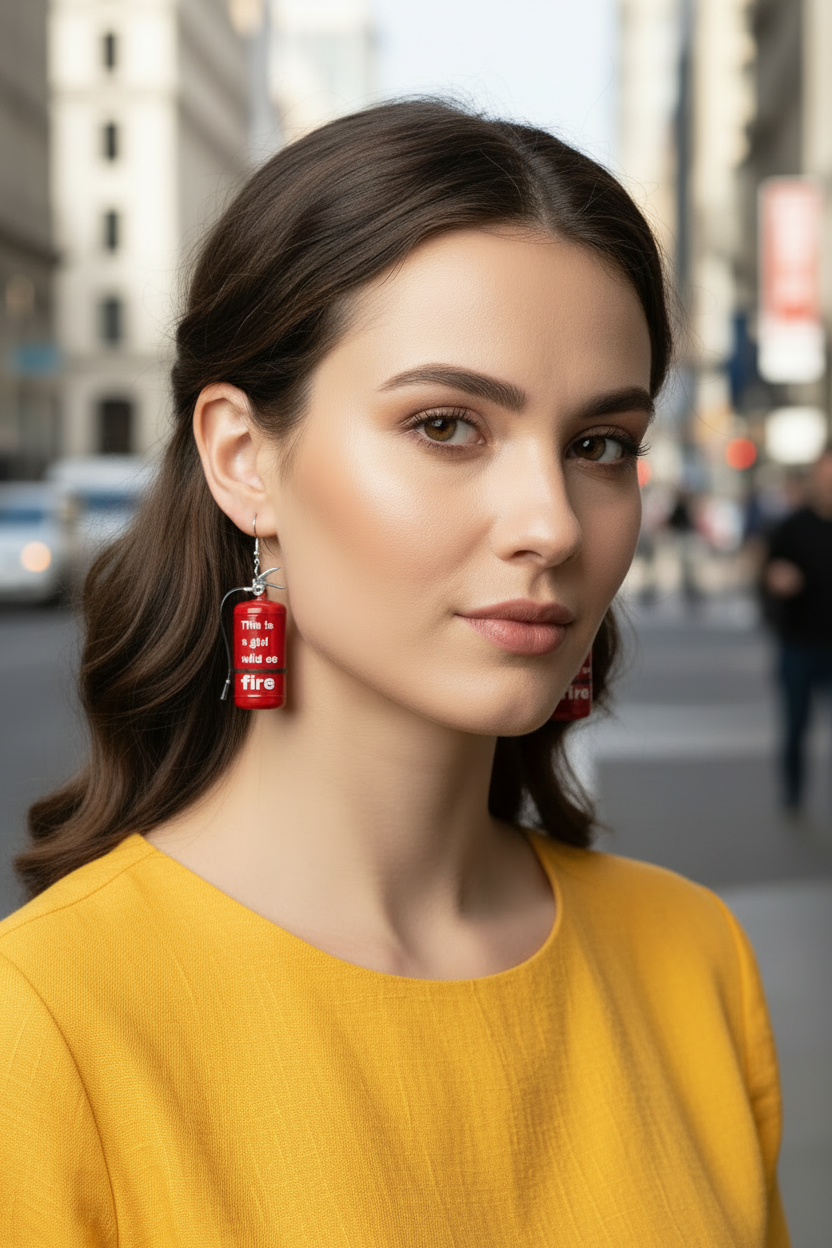 Flaming Glow Fun Earrings