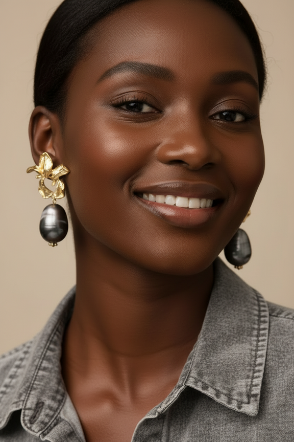 Karissa White Marble Earrings - Desiree W.A.R Store