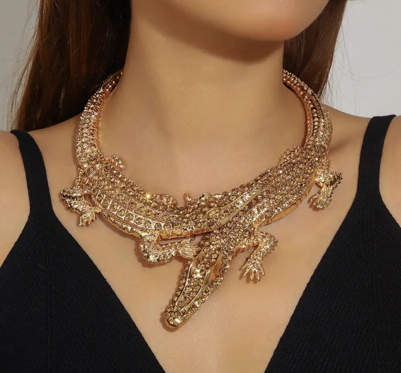 Golden Gator Statement Set - Desiree W.A.R Store