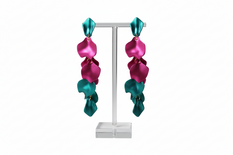 Alyssa Floral Drop Earrings - Desiree W.A.R Store