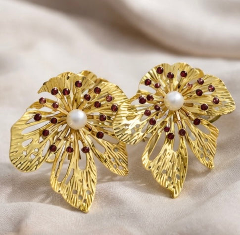 Imperial Petal Earrings - Desiree W.A.R Store