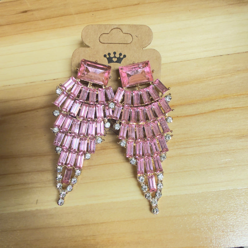 Blush Radiance Chandelier Earrings - Desiree W.A.R Store