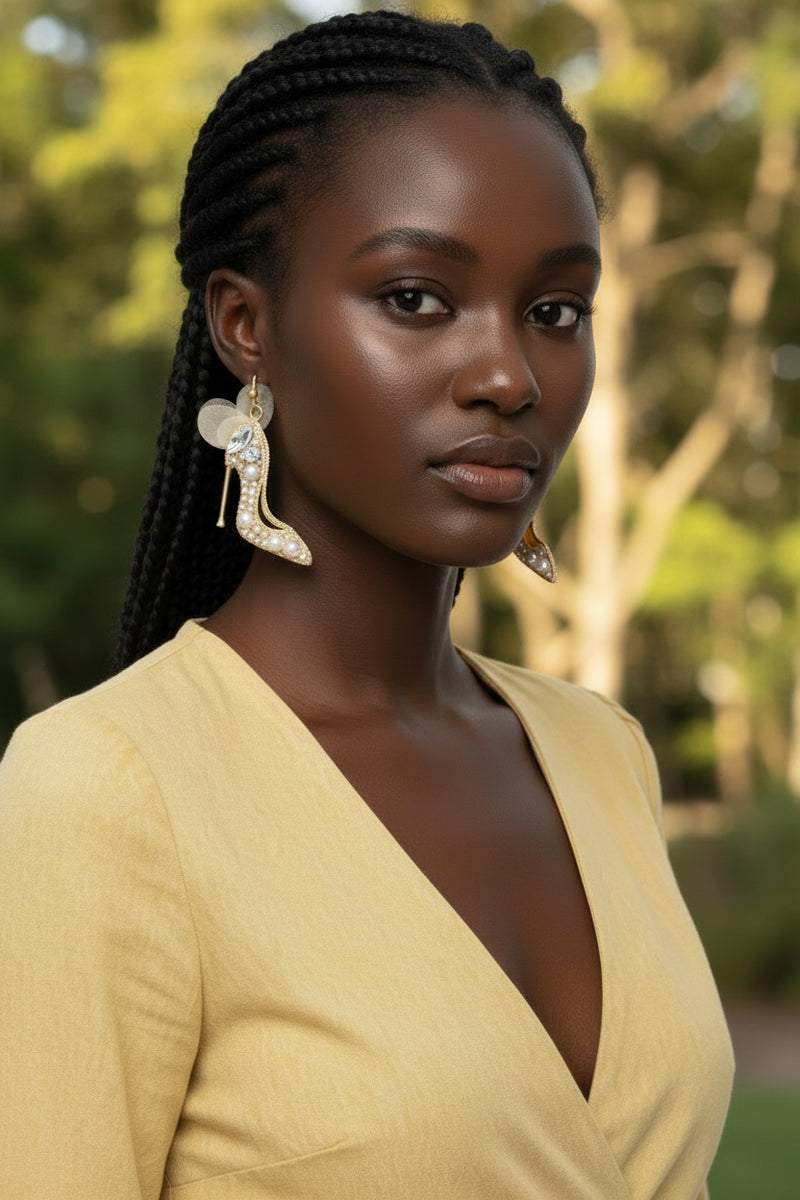 Thelma Power Heels Earrings - Desiree W.A.R Store