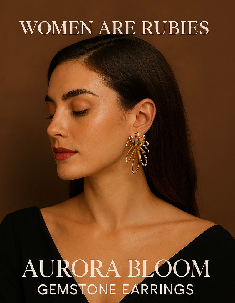 Aurora Bloom Gemstone Earrings