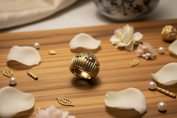 Gemma Glow Gold Ring - Desiree W.A.R Store