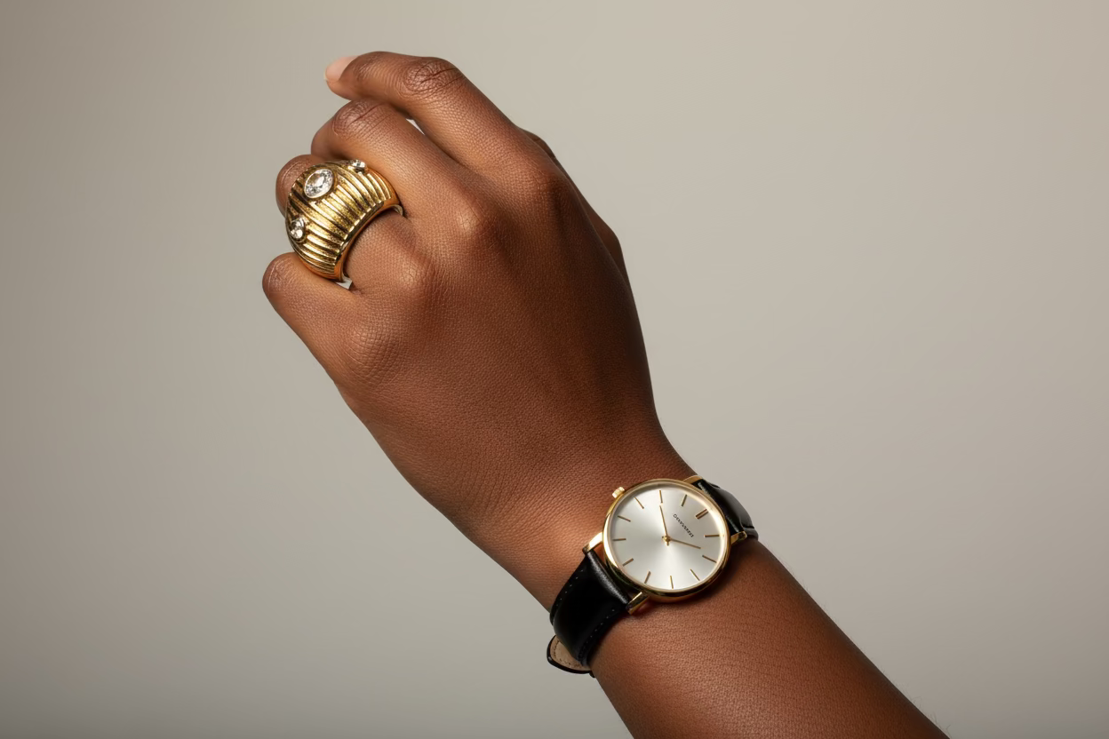 Gemma Glow Gold Ring - Desiree W.A.R Store