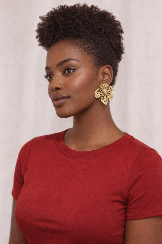 Imperial Petal Earrings - Desiree W.A.R Store