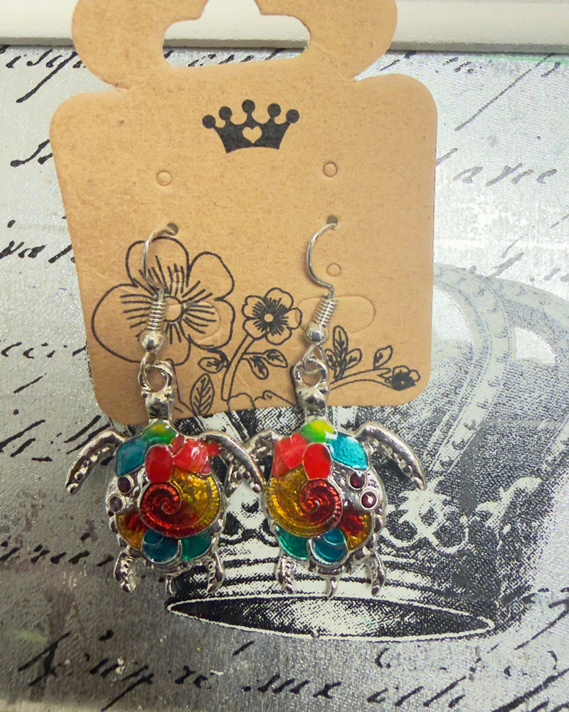 Island Glow Turtle Earrings