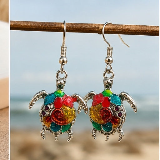 Island Glow Turtle Earrings