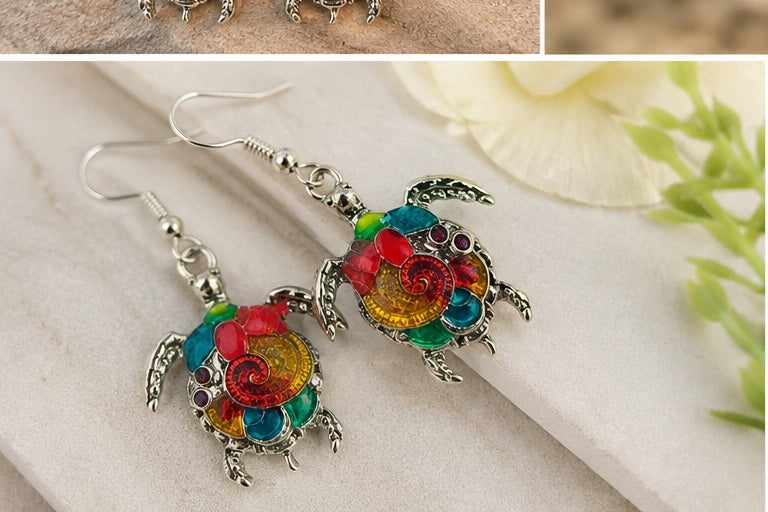 Island Glow Turtle Earrings
