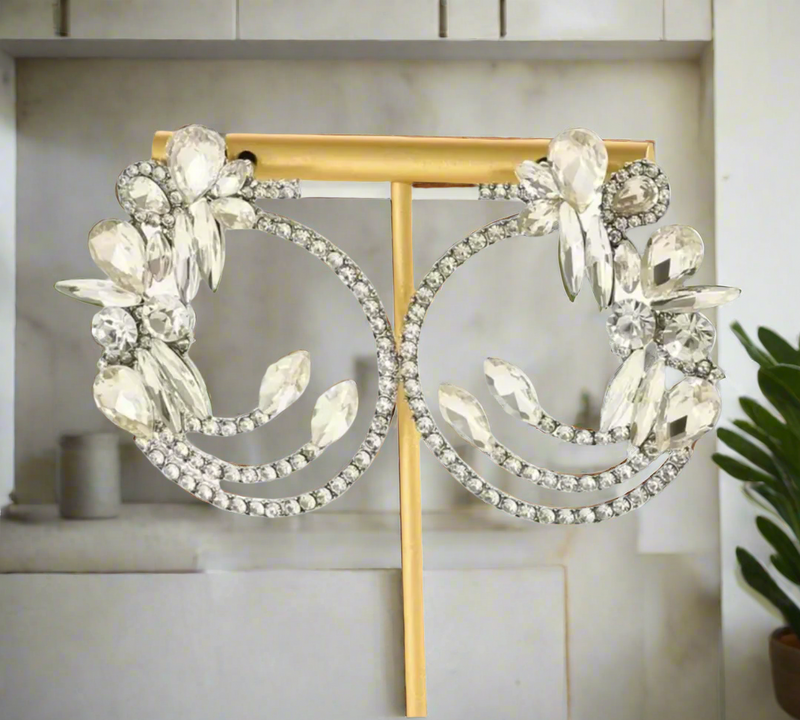 Pekuelle Flower Hoop Earrings